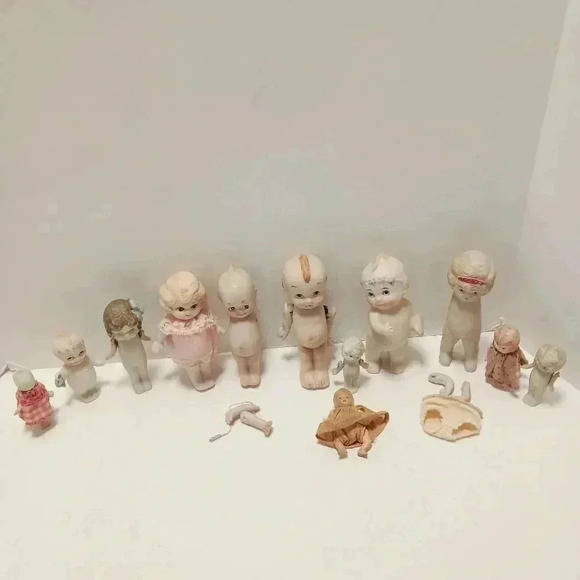 Kewpie Bisque Porcelain Doll Lot 1930s - Picture 1 of 15
